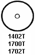 Round White Paper Circle Tab for Rena UT361 1700T