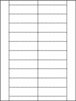 White Lazer Sheet Mail Bag Tags
